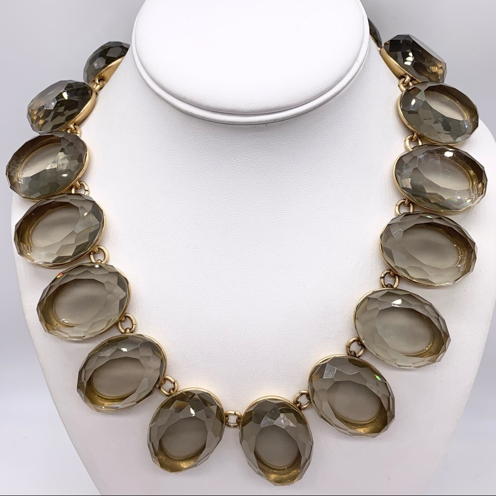 J. Crew Bold Smoky Jeweled Necklace